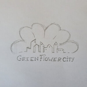 Green Flower City logo ontwerp door Marketing from A to Z Zaandijk